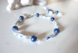 Preview: blaues Glasperlen Armband