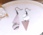 Preview: asymmetrische Upcycling Dreieck Ohrringe