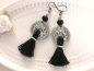 Preview: schwarze Quasten Ohrringe