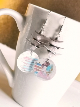 recycling kaffeekapsel ohrringe