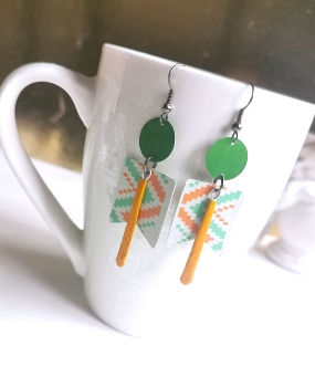 geo Upcycling Ohrhänger