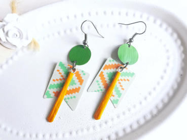 Kaffeekapsel ohrringe geo