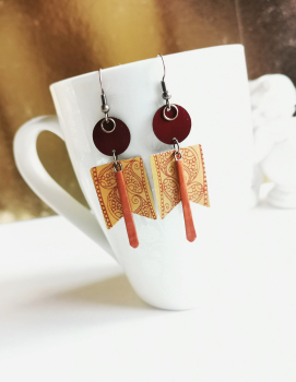 Kaffeekapsel Pendel Ohrringe