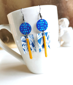 Upcycling Kaffeekapsel ohrhänger