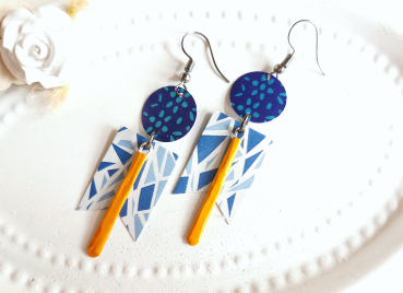 Recycling Pendel Ohrringe