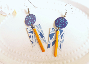 nespresso ohrringe blau