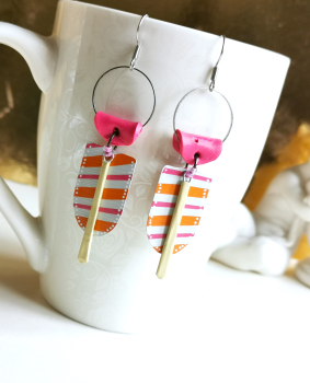 Upcycling Kaffeekapsel Ohrhänger