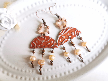 Boho Kupfer Ohrringe Chandeliers