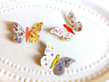 upcycling Stanzteile schmetterling