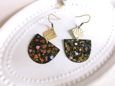 geo Ohrringe recycelt