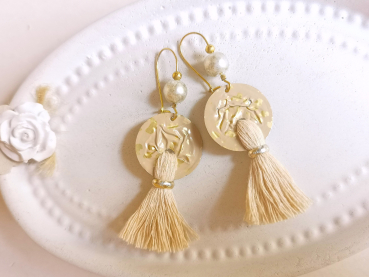 Recycling Schmuck Ohrringe,