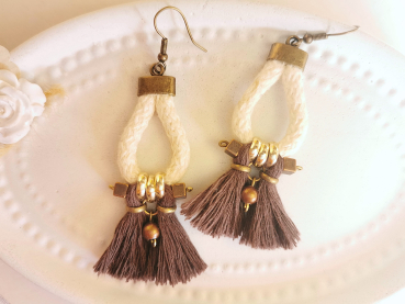 Statement Seil Kordel Ohrringe