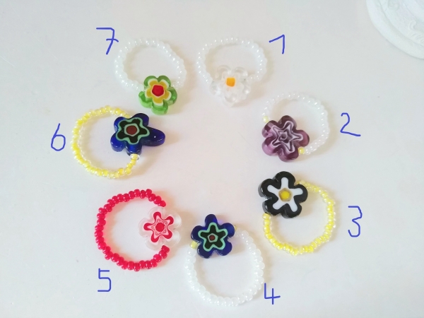 glasblumen ringe