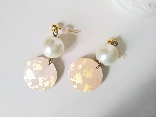 nespresso ohrstecker gold nude