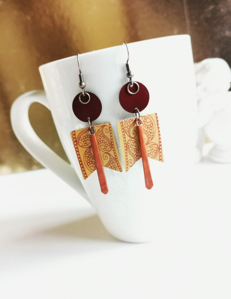 Kaffeekapsel Pendel Ohrringe