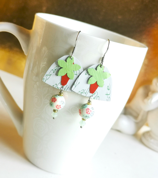 Recycling Kaffeekapsel Ohrringe