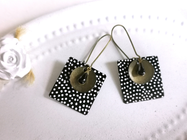 kaffeekaosel ohrringe schwarz