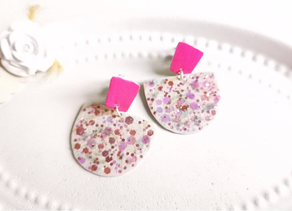 Statement Konfetti Ohrringe