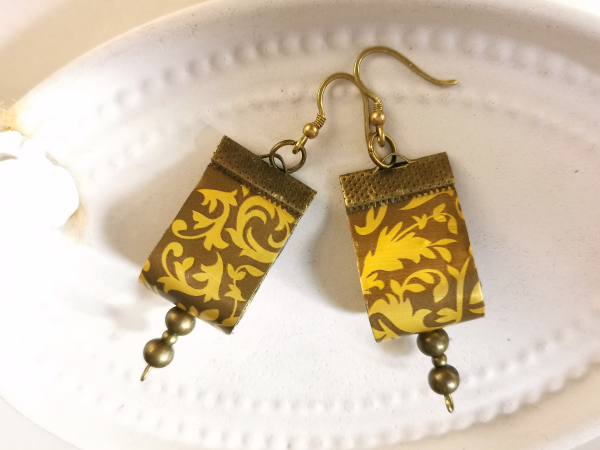 Schlaufen ohrrine bronze gold