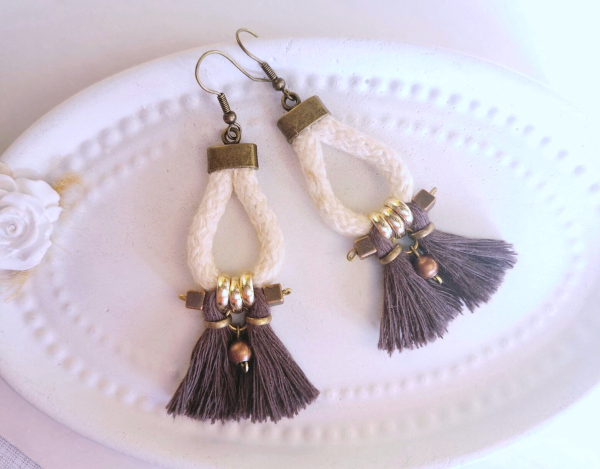 Quasten Tassel Ohrhänger